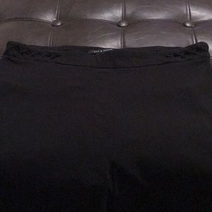 Black Dress Pants with Braided Tops